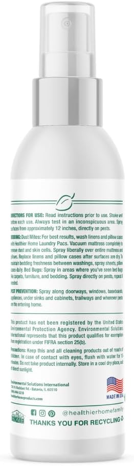 CHOMP! Bed Bug Spray, 3 Pack, Travel Size, Natural, Plant Based Bed Bug Killer, Insect & Pest Control for Home and Hotels for Ants, Bed Bugs, Spiders, Dust Mites, Flys, Peppermint Scent, 3.4 Fl Oz