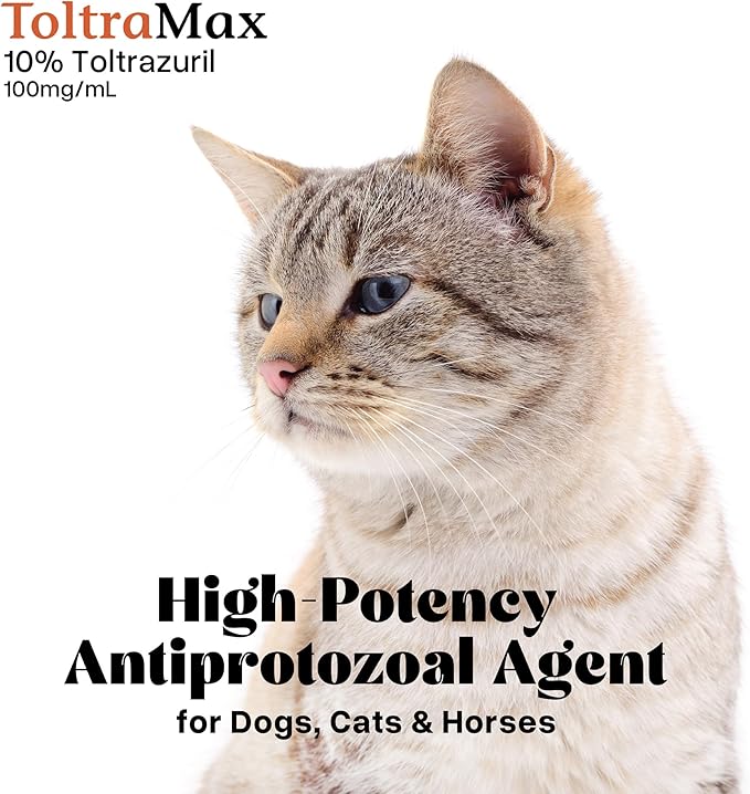 Toltrazuril 10.0% for Horses, Dogs, Cats, 60mL/2 Ounce, for Non-Food Chain Animals, Alfalfa