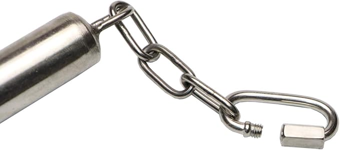 Hypeety Stainless Steel Bell Bird Toys Chew Toy for Parrot, Macaw, African Greys, Small Cockatoo, Parakeet, Cockatiels Heavy Duty Bird Cage Stand Toys (2 PCS-L)