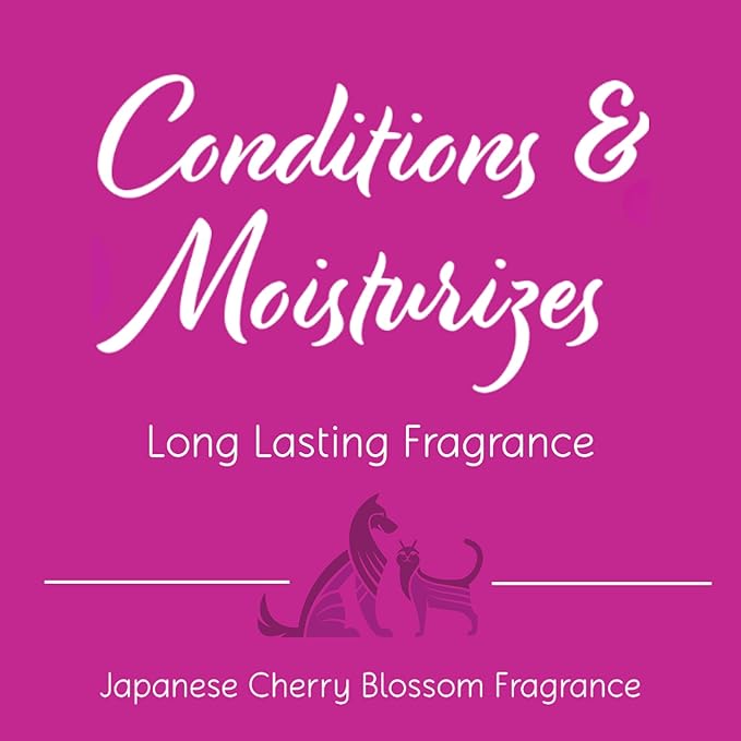 Nootie Japanese Cherry Blossom Daily Spritz for Dogs and Cats - Conditions and Moisturizes Fur, Long Lasting Pet Spray - 8oz