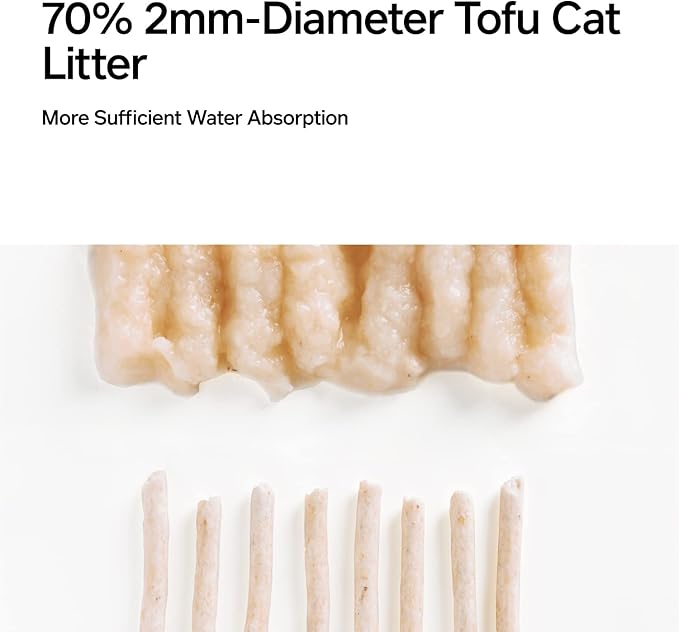 pidan Tofu Cat Litter Clumping,Flushable,Ultra Absorbent and Fast Drying, 100% Natural Ingredients Litter,Solubility in Water,Really Dust-Free,Less Scattering (5.3lb×4bags)