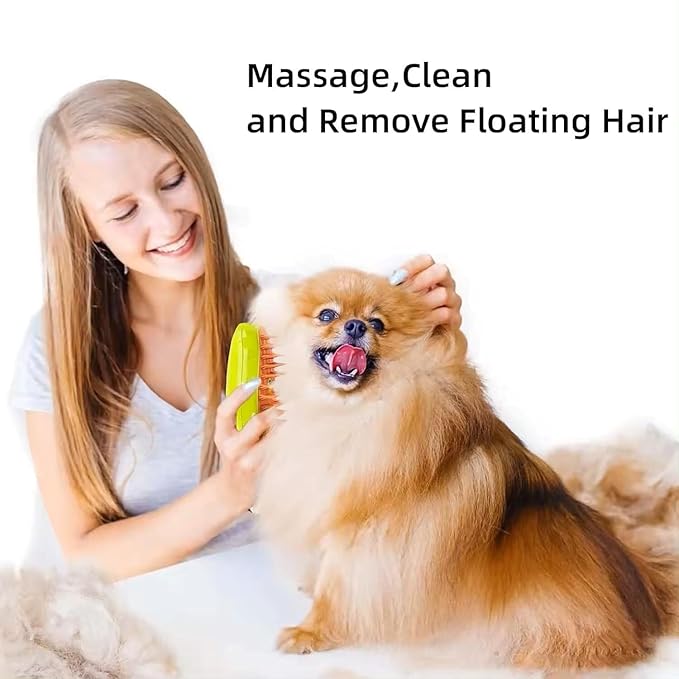 2024 Multifunctional Pet Grooming Brush - 3-in-1 Detangling and Massage Comb for Removing Loose Hair from Cats and Dogs
