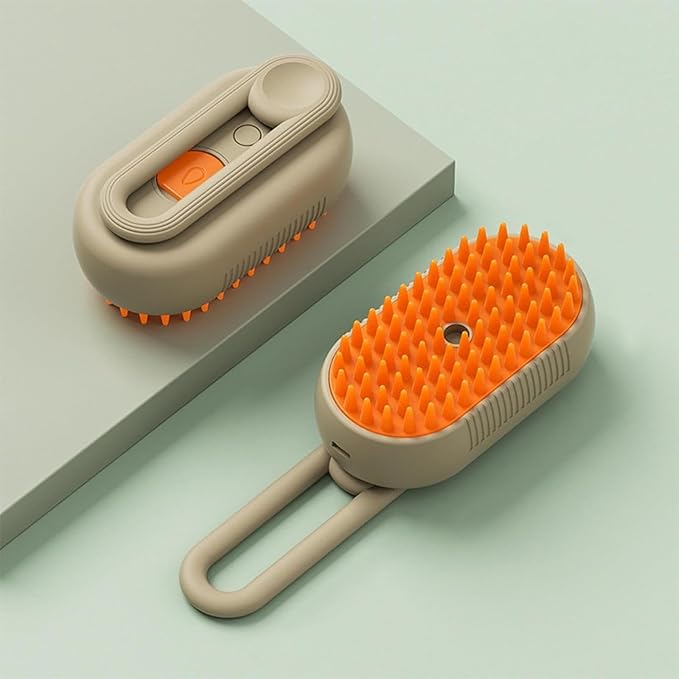 Pet Steam Groomer Brush, 2025 New 3 in 1 Steam Cat Steam Brush for Shedding & Grooming, Multifunctional Hair Removal Comb for Cats Dogs