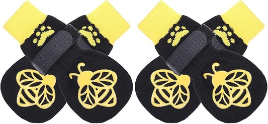 EXPAWLORER Anti Slip Dog Socks to Prevent Licking Paws, Dog Shoes for Hot Pavement, Dog Booties for Small Medium Large Senior Dogs, Traction Control Boots & Paw Protectors for Hardwood Floors