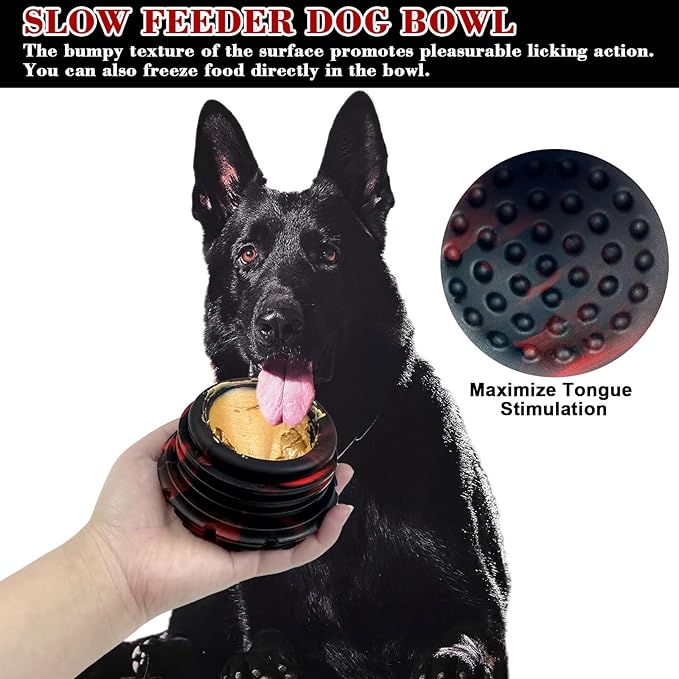 Yipetor Dog Toy, Frozen Dog Treats to Keep Dogs Busy, Interactive Treat Dispensing Dog Toy Puzzle, Interactive Chew Toys for Large Dog, Power Chewer, Durable Rubber-Easy to Clean-Holds Kibble, Treats