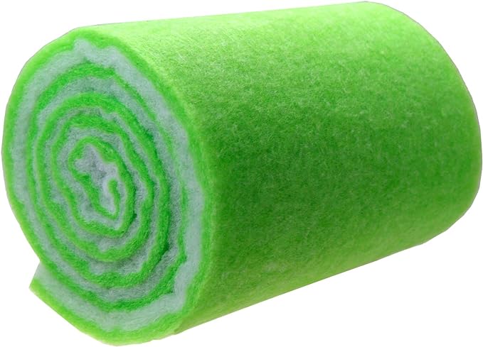 AQUANEAT Aquarium Filter Media Pad Dual Density Bonded Filter Floss Roll Cut to Fit for Fish Tank Canister Filter 72" x 12” x 3/4-1”