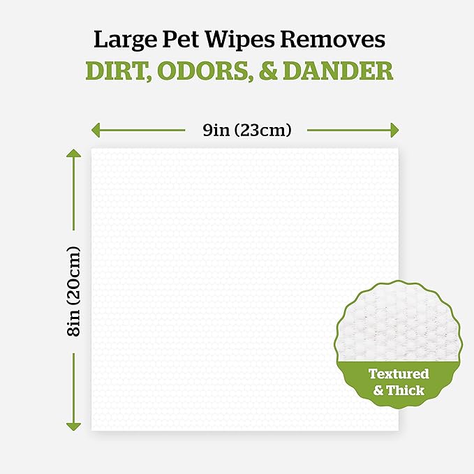 Pogi’s Dog Wipes Travel Packs – Hypoallergenic Pet Wipes for Paws, Body & Butt – Cleaning & Hydrating, Fragrance Free, 240-Count