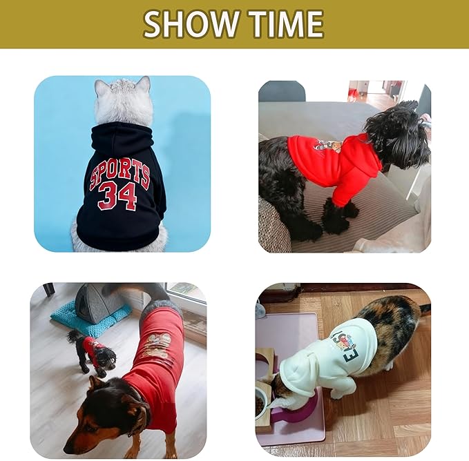 Custom Dog Hoodie, Personalized Sweatshirt with Photo Text Name Logo, Customized Hooded Sweater for Small Medium Large Dogs & Cats (Purple, XXXXX-Large)