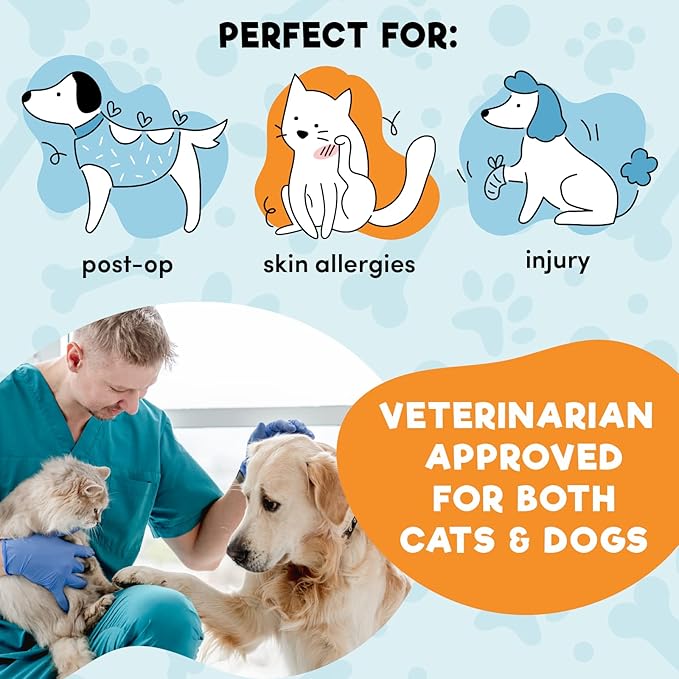 BENCMATE Inflatable Dog Cone Collar Alternative, Soft Dog Cone for Small Medium Large Dogs and Cats, Neck Recovery ECollar Donut Collar After Surgery (Large+, Plaid)
