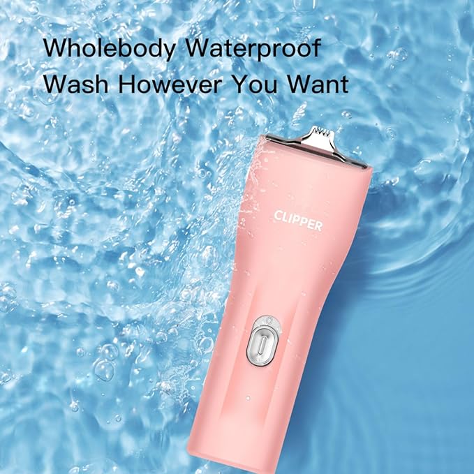 Dog Grooming Cilppers,Handy & Powerful Pet Electric Hair Trimmer Kits Waterproof Cordless Rechargeable Grooming Shavers for Small Dogs and Cats
