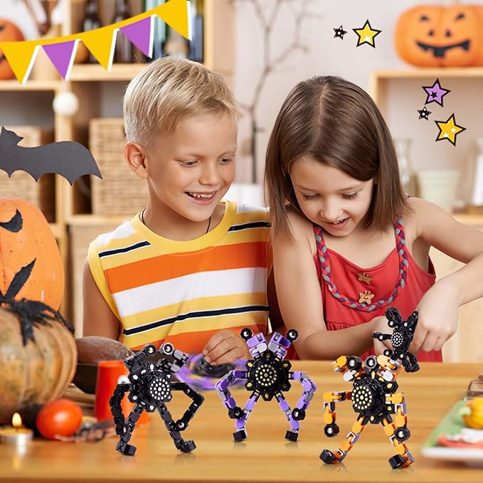 Fidget Spinners for Boys Girls Sensory Toys for Stress Relief and Anxiety for Kids 4-8 8-12 Stocking Stuffers for Adult Party Favors Birthday Gifts 3PC