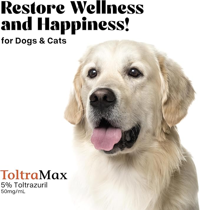 Toltrazuril 5.0% for Horses, Dogs, Cats, 500mL/16.9 Ounce, for Non-Food Chain Animals, Chicken