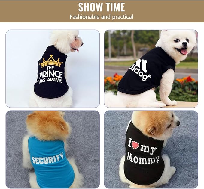 Custom Dog Clothes Shirts for Small Large Dogs Breathable Pet Shirt Customized Image Text Sleeveless Tank Tops for Puppy Cats Customize Pets Apparel Gifts, Light-Pink, 4XL