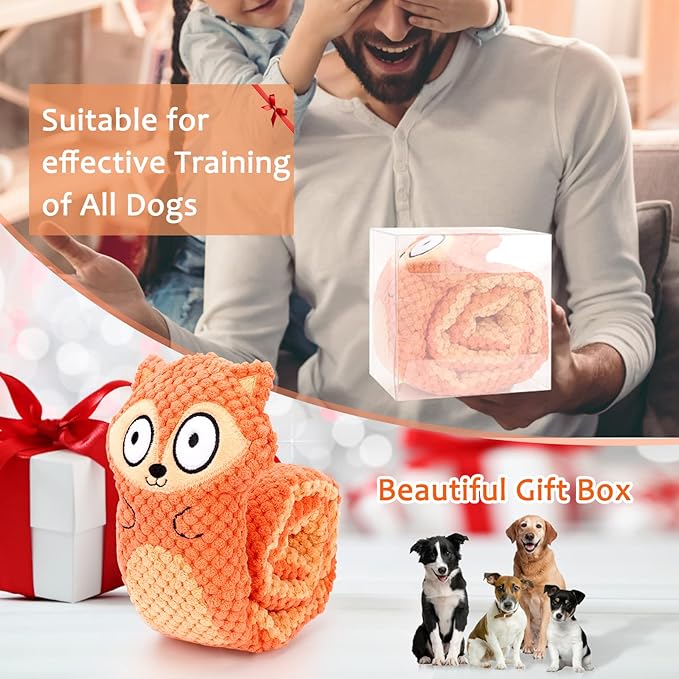 Squeak Dog Puzzle Toys IQ Training, Snuffle Toys Foraging Instinct Puppy Toys