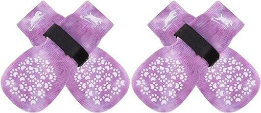 EXPAWLORER Anti Slip Dog Socks to Prevent Licking Paws, Dog Shoes for Hot Pavement, Dog Booties for Small Medium Large Senior Dogs, Traction Control Dog Boots & Paw Protectors for Hardwood Floors