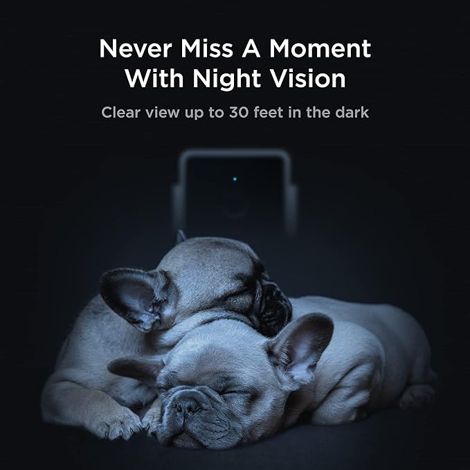 Petcube Cam | Indoor Wi-Fi Pet and Security Camera with Phone App, Pet Monitor with 2-Way Audio and Video, Night Vision, 1080p HD Video and Smart Alerts for Ultimate Home Security