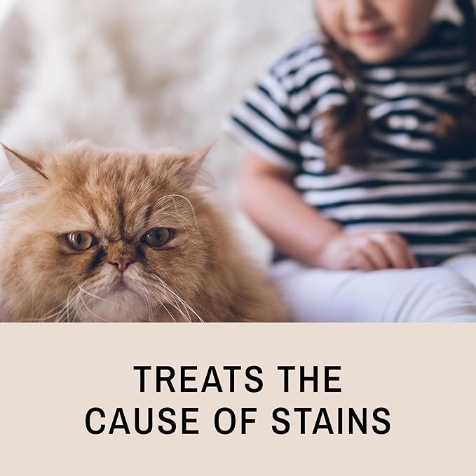 Eye Envy Tear Stain Remover Solution for Cats. 100% Natural, Safe. Treats The Cause of Stains. Recommended by Breeders, Vets, Groomers. Remove Eye Stains from Persians and Exotics. 16 oz. Made in USA