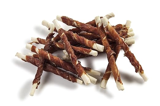 Pet 'n Shape Duck 'n Hide Twists - Duck Wrapped Rawhide Natural Dog Treats, Small, 1 Pound (Pack of 1)