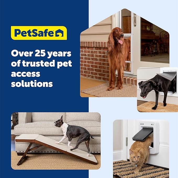 PetSafe Pet Screen Door - Heavy Duty, Tear- & Puncture-Resistant Dog & Cat Mesh Flap - Storm Door Compatible - Large - for Dogs & Cats up to 100 lb