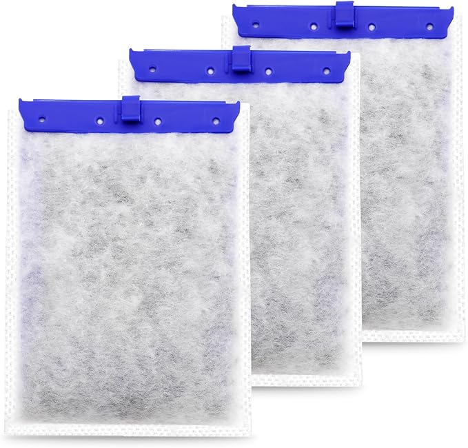 Aquarium Filter Cartridge Compatible with Whisper Power Filters,Replacement Filter Cartridges for PF20/PF30/PF40/PF60 (Large, 3-Pack)