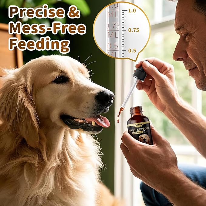 (2 Pack) Poppaw Milk Thistle for Dogs