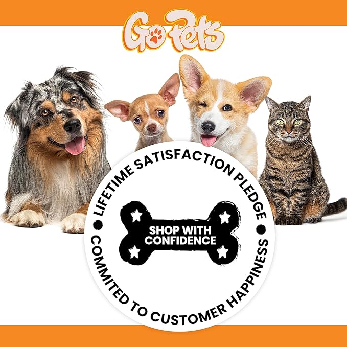 GoPets Deshedding Blade Rake, Adjustable Professional Dematting Grooming Tool, Stainless Steel Blades, Fur Removal Comb for Shedding, Comfortable Handle, Suitable for Cats & Dogs