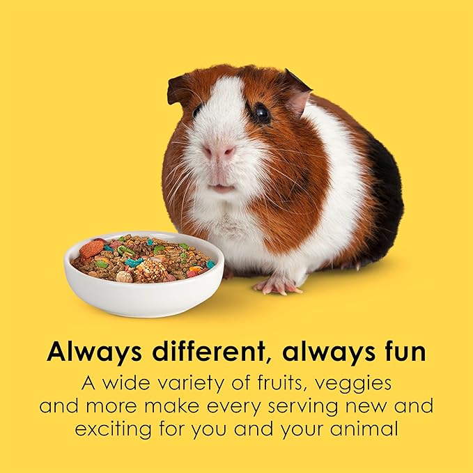 Kaytee Fiesta Guinea Pig Food, Nutritious and Fun Blend, Supports Dental Health and Digestion, 2.5 pounds