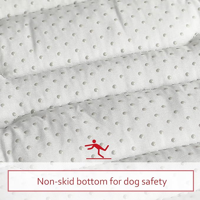 Dog Crate Mat (36" X 23"), Soft Dog Bed Mat with Cute Prints, Personalized Crate Pad, Anti-Slip Bottom, Machine Washable Kennel Pad