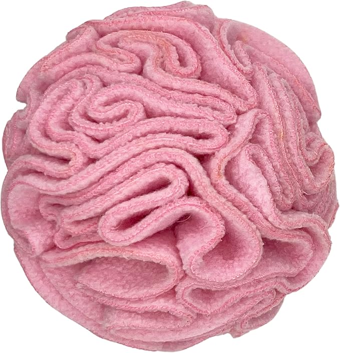 Puppy and Small Breed Snuffle Interactive Foraging Dog Puzzle Ball Toy Pink