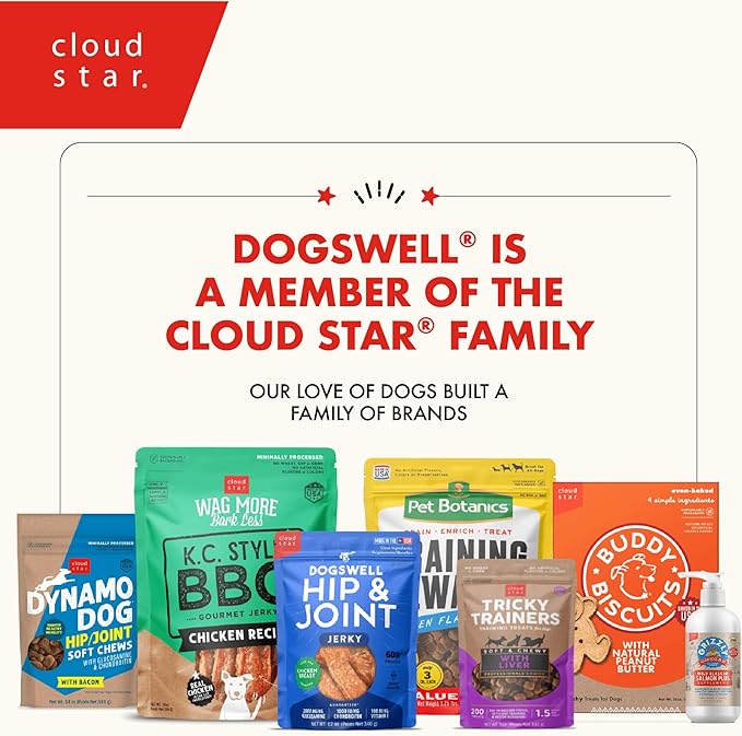 Dogswell Skin & Coat Mini Jerky Dog Treats, Salmon, 4 oz. Bag