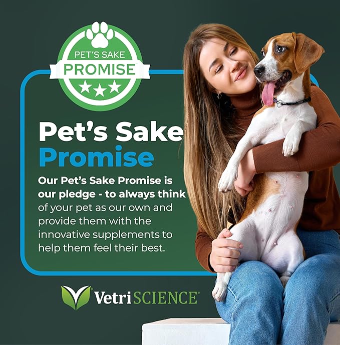 VetriScience Veterinary Strength Calm & Confident Chews - Stress Supplement for Cats - Supports Brain Function for Cats - with L-Theanine, Thiamine & More - 45 Count