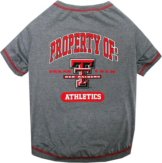 Pets First Collegiate Texas TECH RED Raiders Dog T-Shirt, X-Large. - Licensed Shirt for Pets Team Colored with Team Logos.- Premium Stretchable Materials for The Comfrot of Your Dog & Cat.